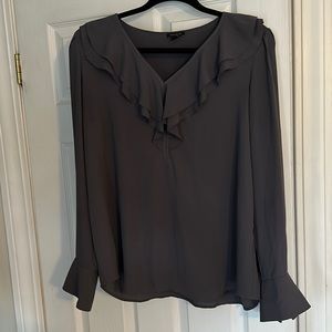 Dark gray Ann Taylor blouse